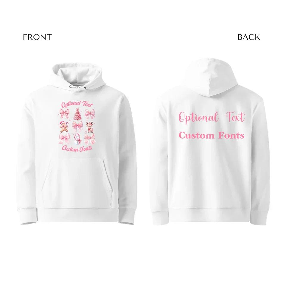 Custom Vintage Pink Coquette Christmas Sweatshirt & Hoodie - ART-SWH201 - ARTFULANE