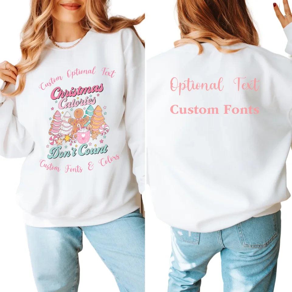 Custom Retro Pink Christmas Sweatshirt & Hoodie - ART-SWH221 - ARTFULANE