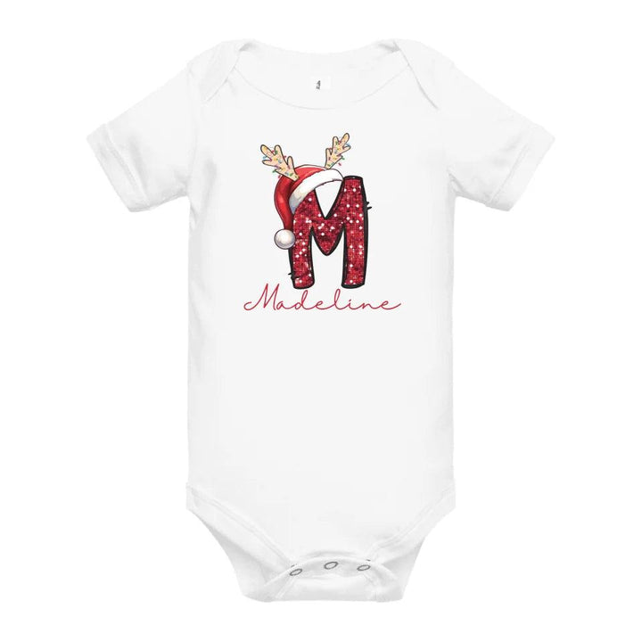 Custom Red Sequin Alphabet Christmas T-Shirt – ART-TSH015 - ARTFULANE