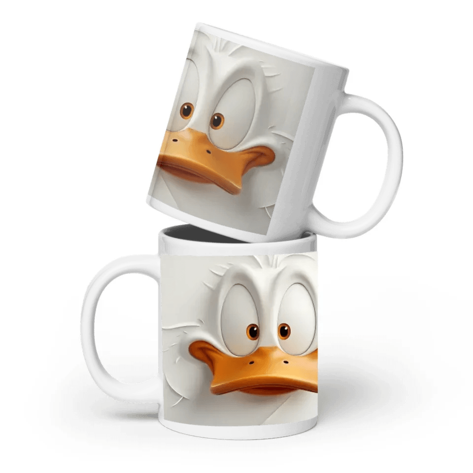 Custom Sarcastic Duck Face 3D Mug - ARTFULANE