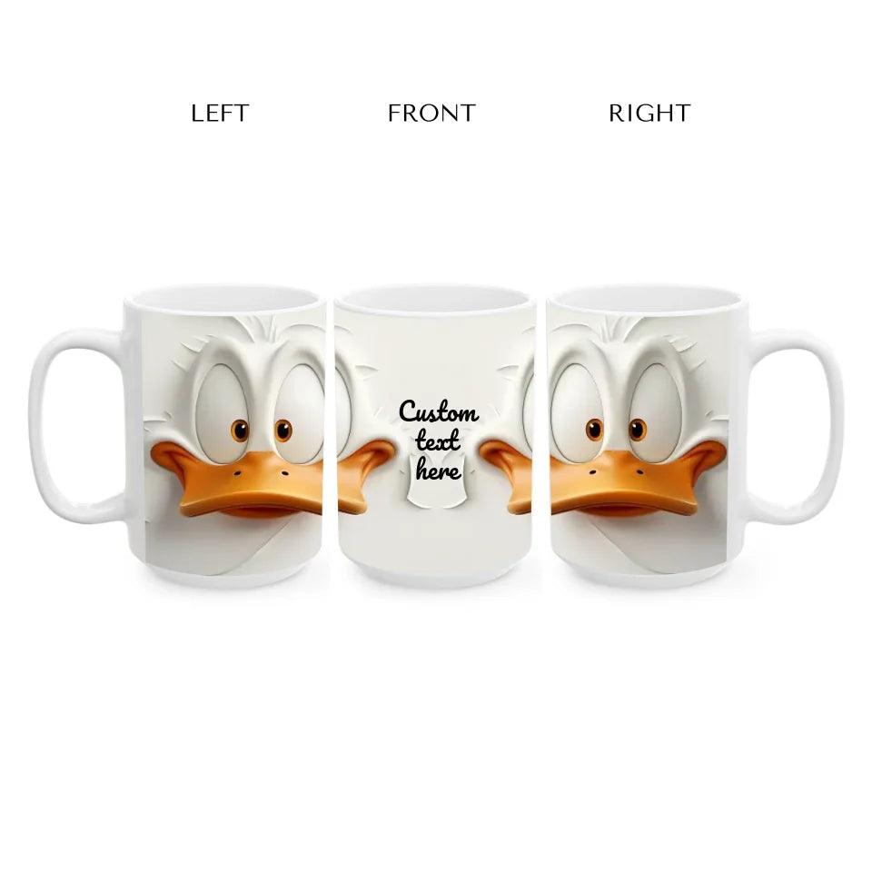 Custom Sarcastic Duck Face 3D Mug - ARTFULANE