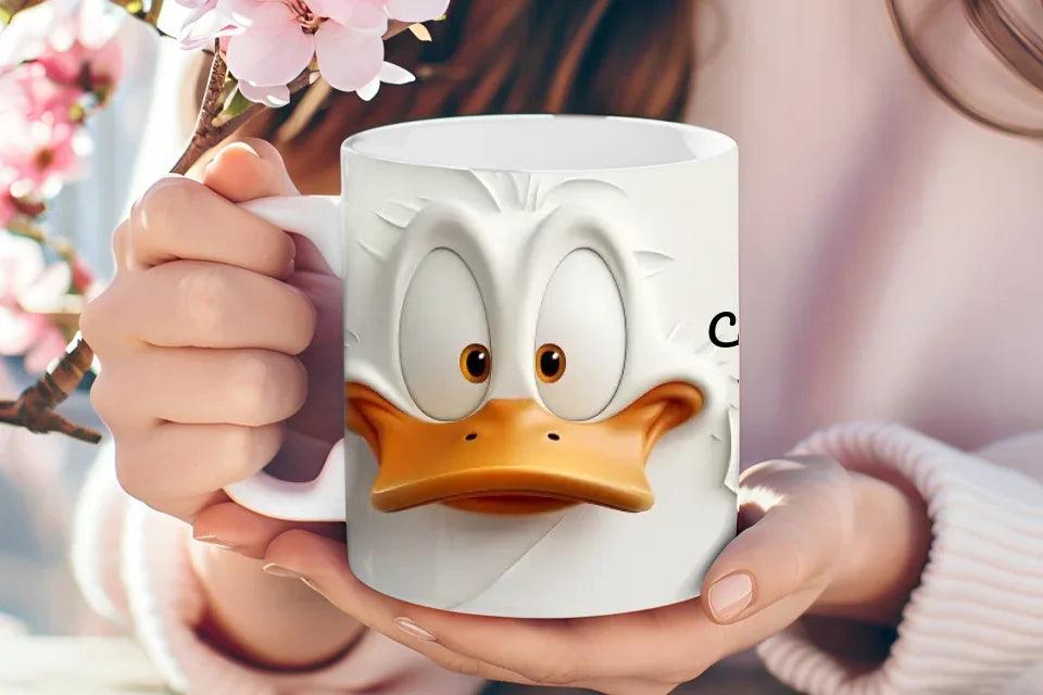 Custom Sarcastic Duck Face 3D Mug - ARTFULANE