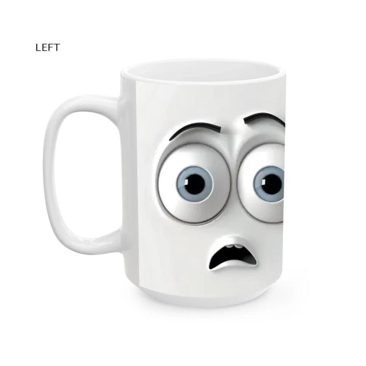 Custom 3D Surprised Face Mug - ARTFULANE