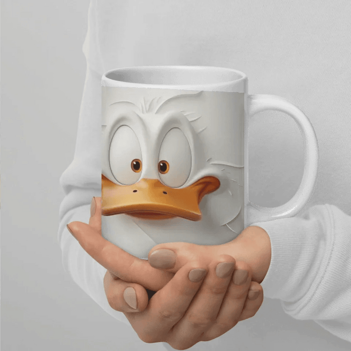 Custom Sarcastic Duck Face 3D Mug - ARTFULANE