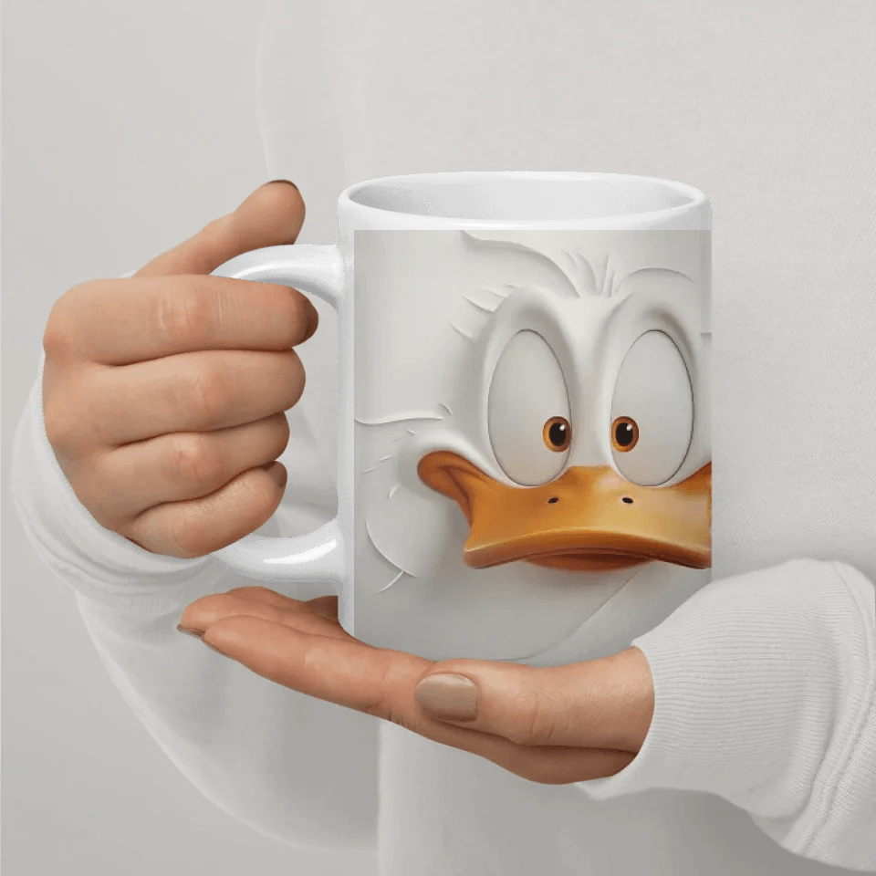 Custom Sarcastic Duck Face 3D Mug - ARTFULANE