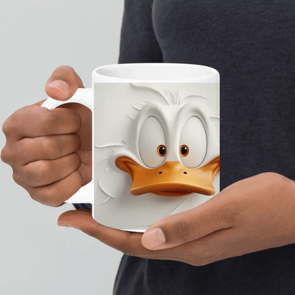 Custom Sarcastic Duck Face 3D Mug - ARTFULANE