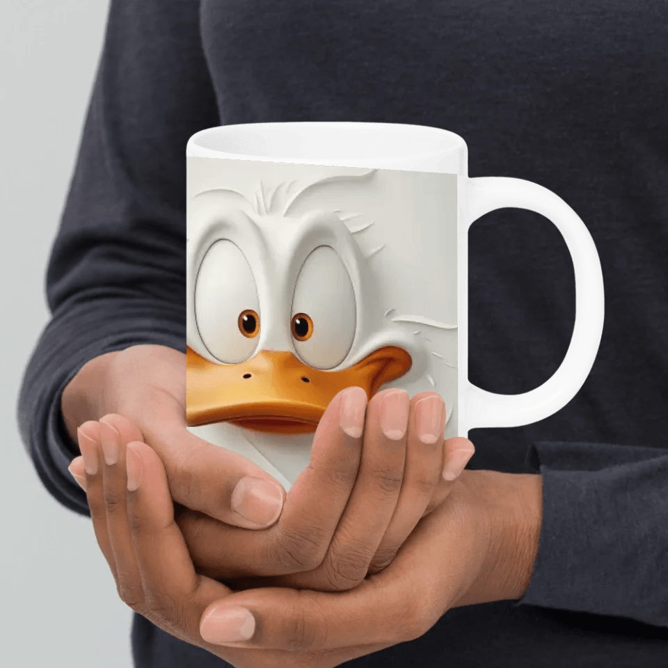 Custom Sarcastic Duck Face 3D Mug - ARTFULANE