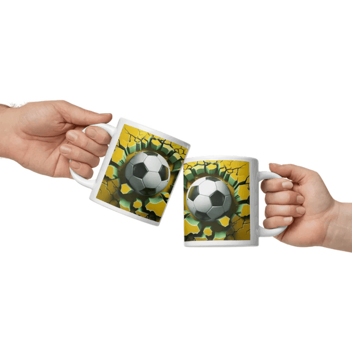 Custom 3D Soccer Ball Mug - ARTFULANE