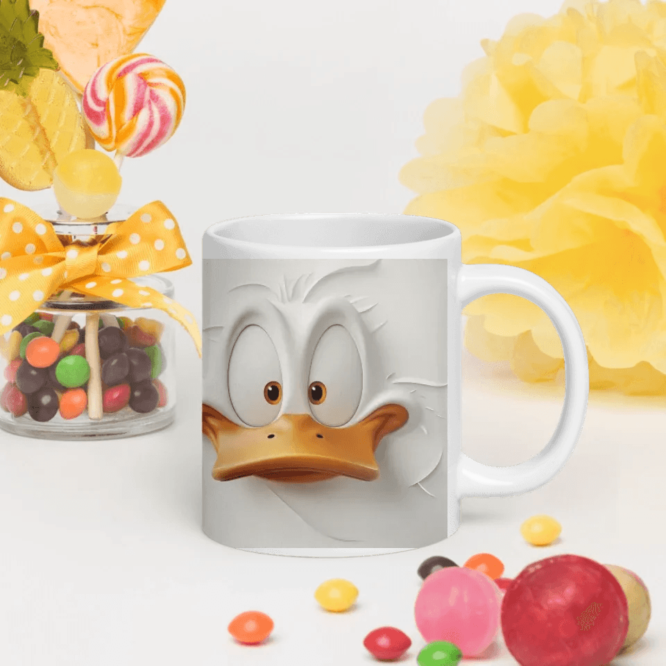 Custom Sarcastic Duck Face 3D Mug - ARTFULANE