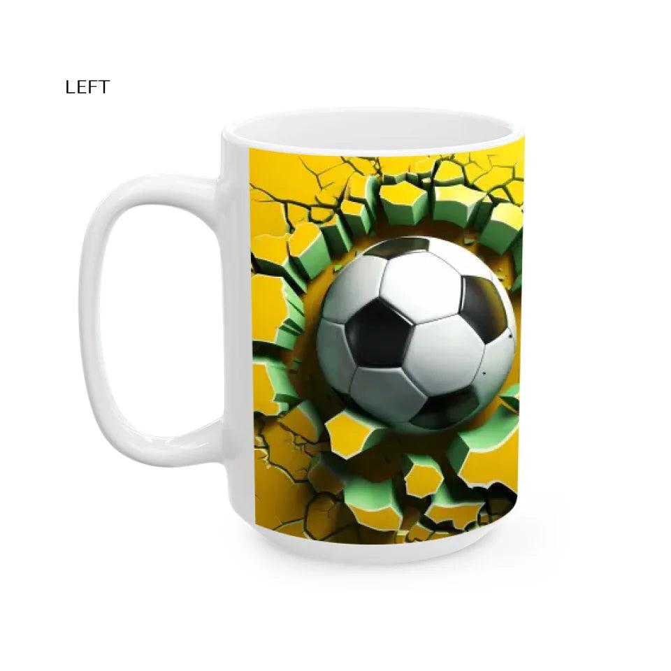 Custom 3D Soccer Ball Mug - ARTFULANE