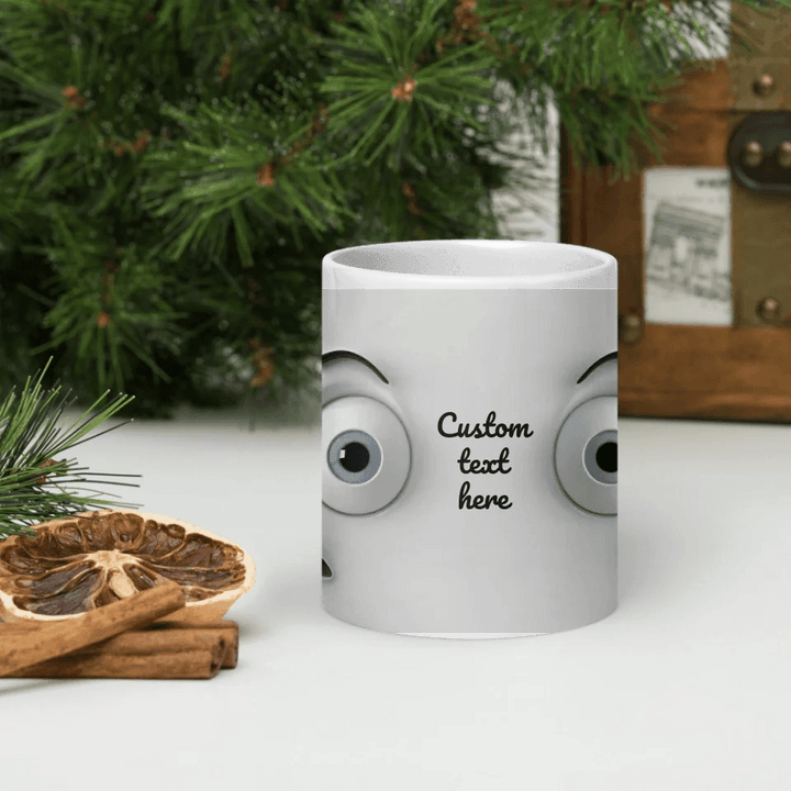 Custom 3D Surprised Face Mug - ARTFULANE