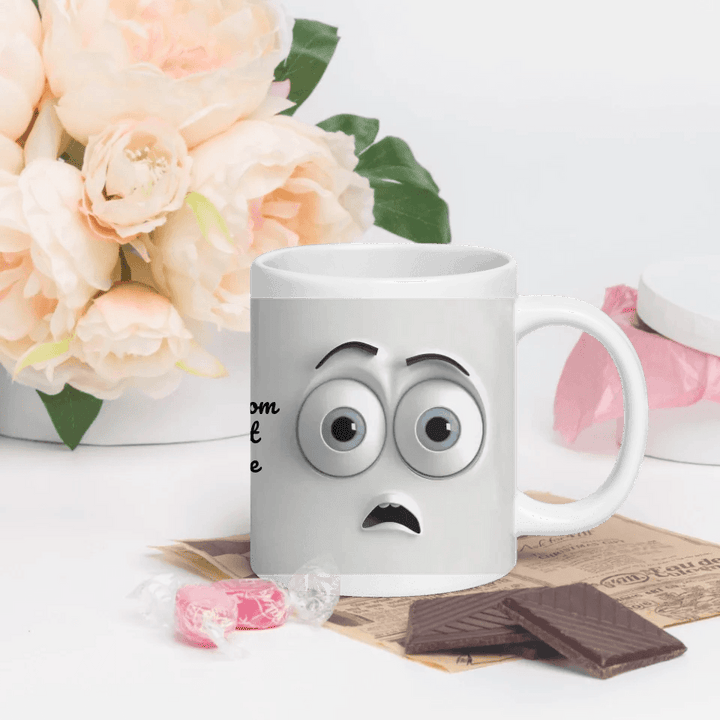 Custom 3D Surprised Face Mug - ARTFULANE