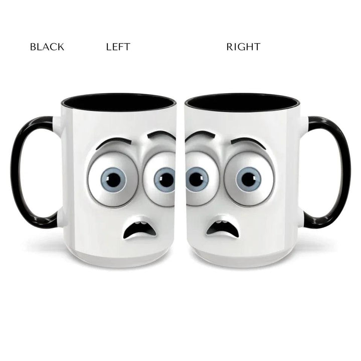 Custom 3D Surprised Face Mug - ARTFULANE