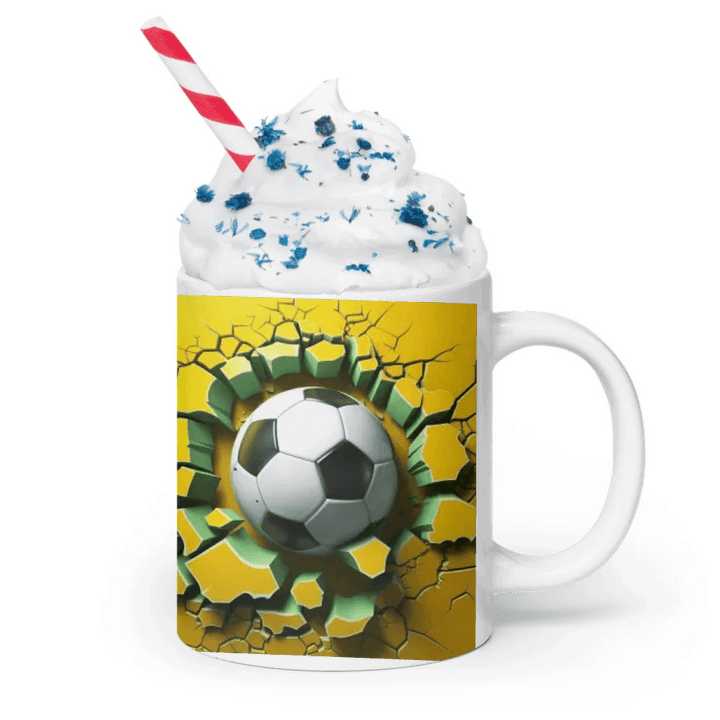 Custom 3D Soccer Ball Mug - ARTFULANE