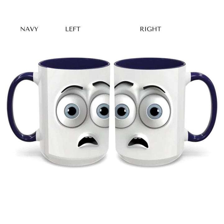 Custom 3D Surprised Face Mug - ARTFULANE