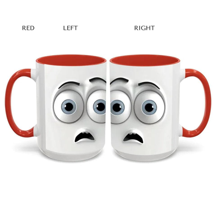 Custom 3D Surprised Face Mug - ARTFULANE