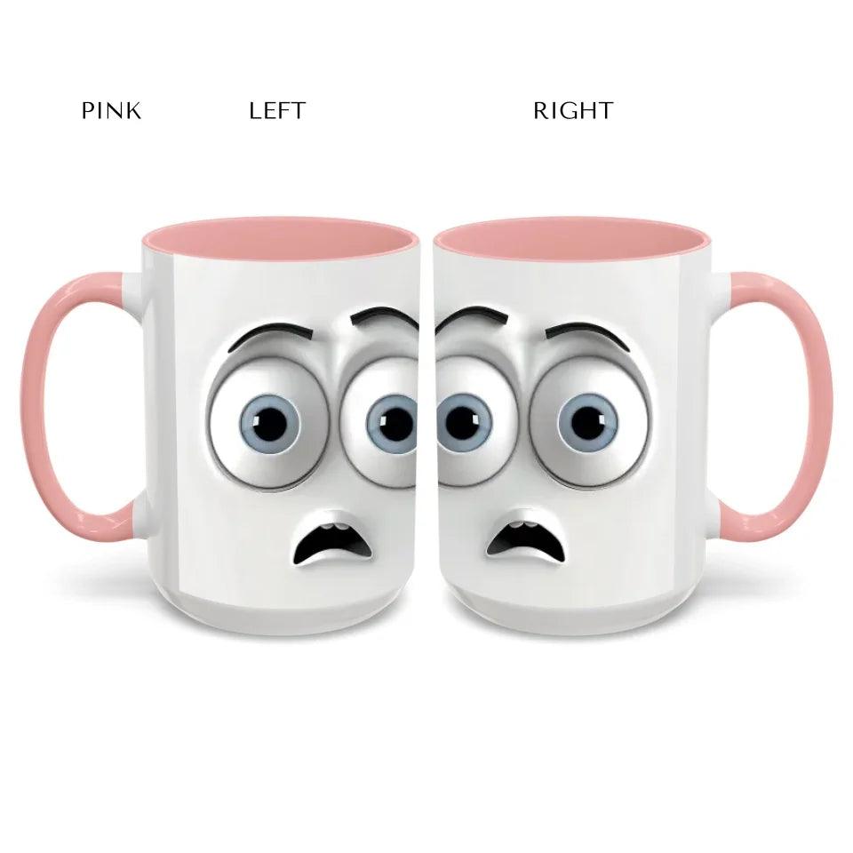 Custom 3D Surprised Face Mug - ARTFULANE