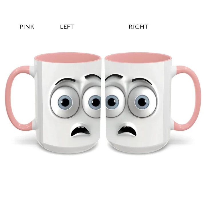 Custom 3D Surprised Face Mug - ARTFULANE