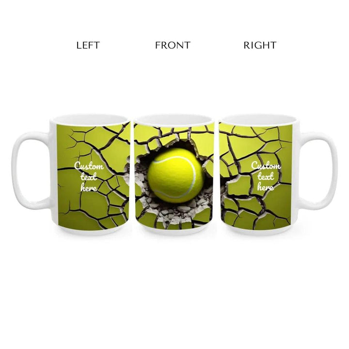 Custom 3D Tennis Ball Mug - ARTFULANE