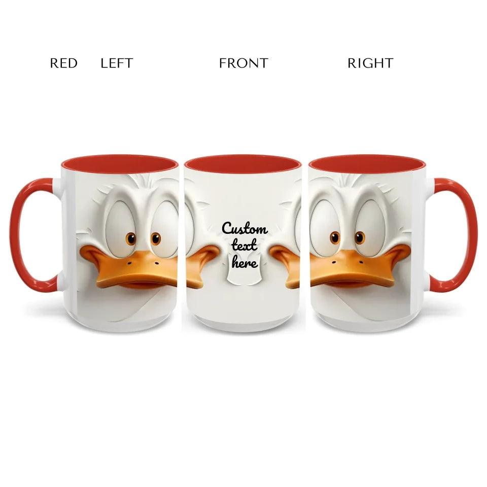 Custom Sarcastic Duck Face 3D Mug - ARTFULANE