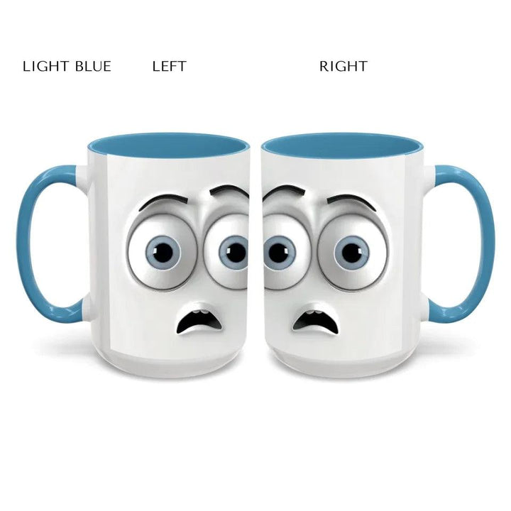 Custom 3D Surprised Face Mug - ARTFULANE