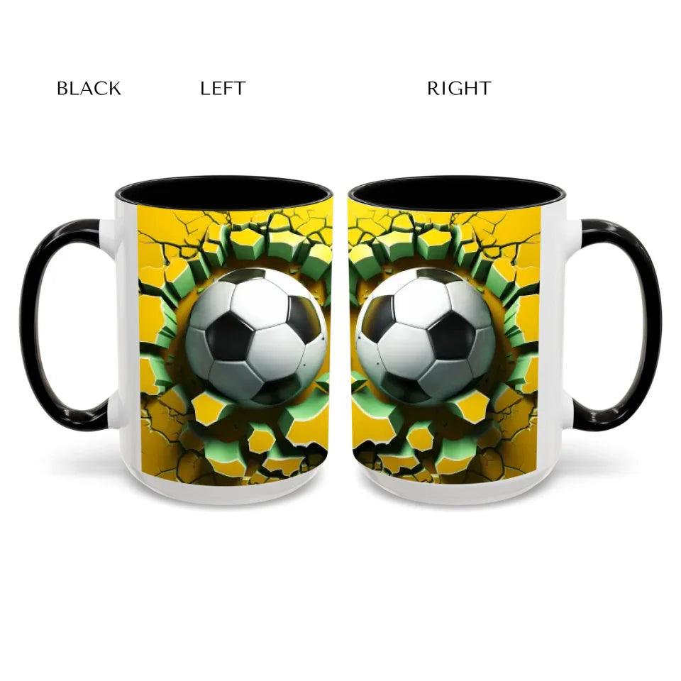 Custom 3D Soccer Ball Mug - ARTFULANE