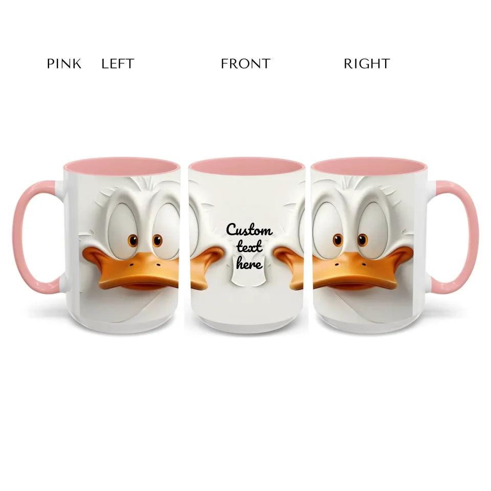 Custom Sarcastic Duck Face 3D Mug - ARTFULANE