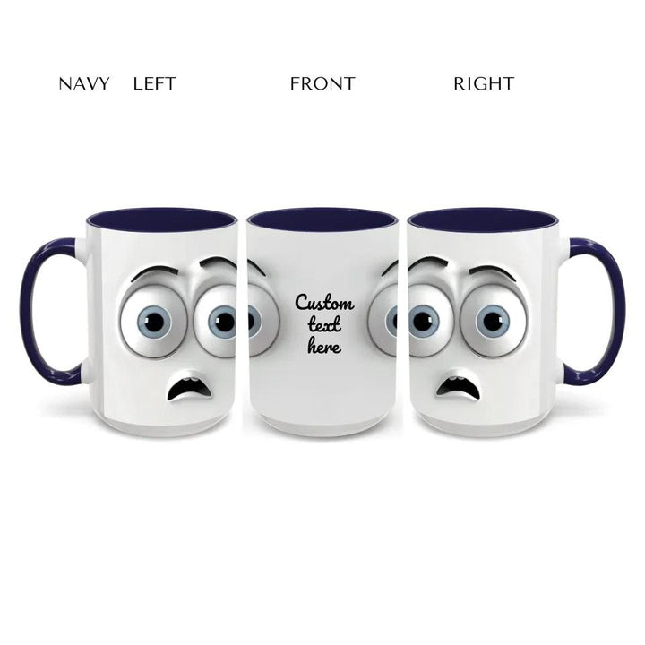 Custom 3D Surprised Face Mug - ARTFULANE