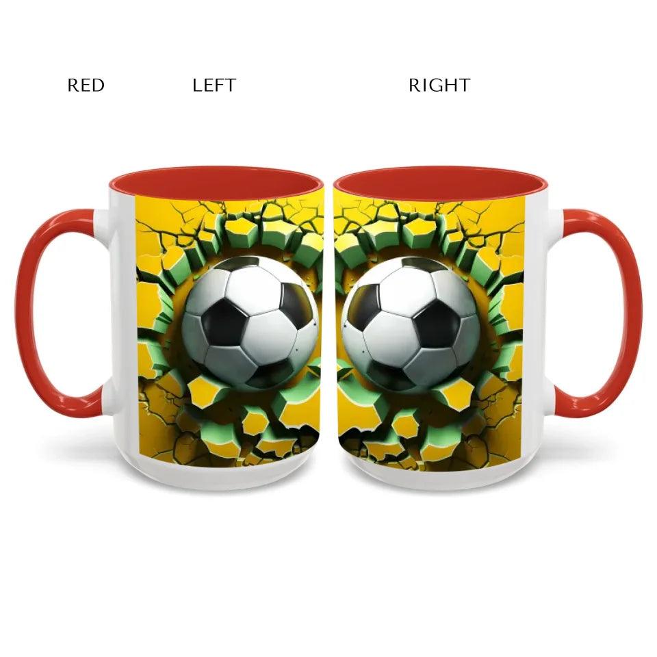 Custom 3D Soccer Ball Mug - ARTFULANE