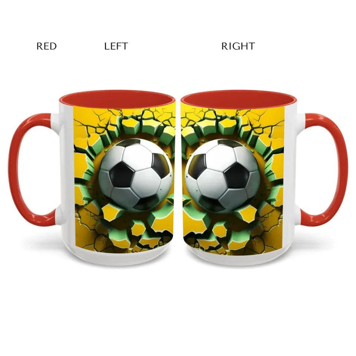 Custom 3D Soccer Ball Mug - ARTFULANE