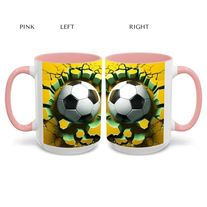 Custom 3D Soccer Ball Mug - ARTFULANE