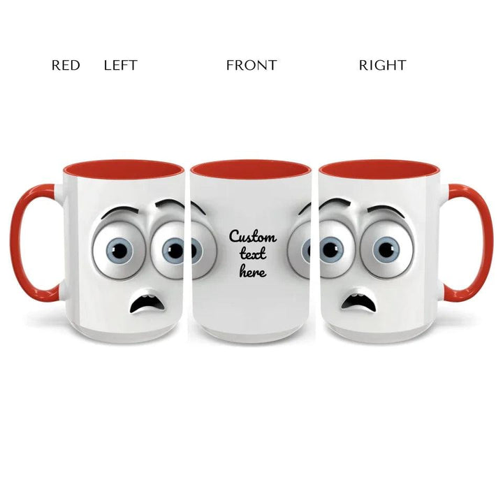 Custom 3D Surprised Face Mug - ARTFULANE