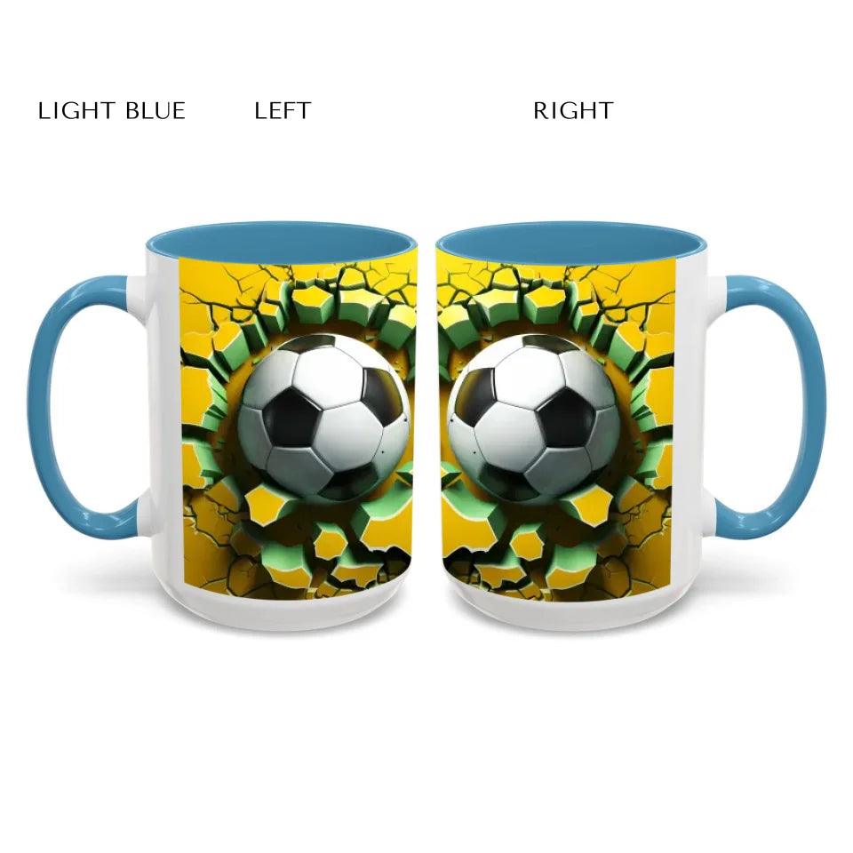 Custom 3D Soccer Ball Mug - ARTFULANE