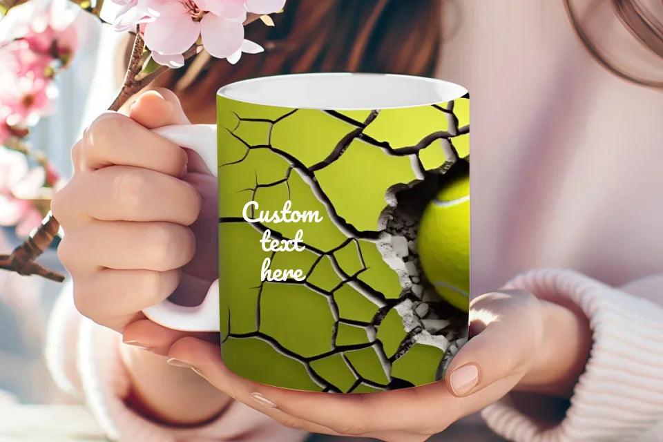 Custom 3D Tennis Ball Mug - ARTFULANE