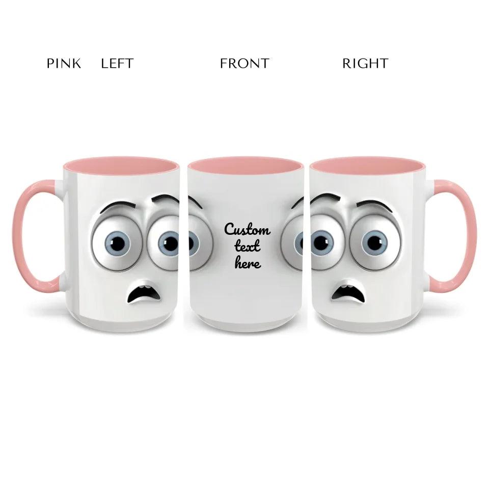 Custom 3D Surprised Face Mug - ARTFULANE