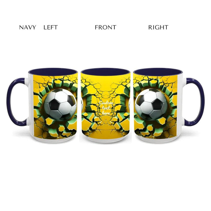 Custom 3D Soccer Ball Mug - ARTFULANE