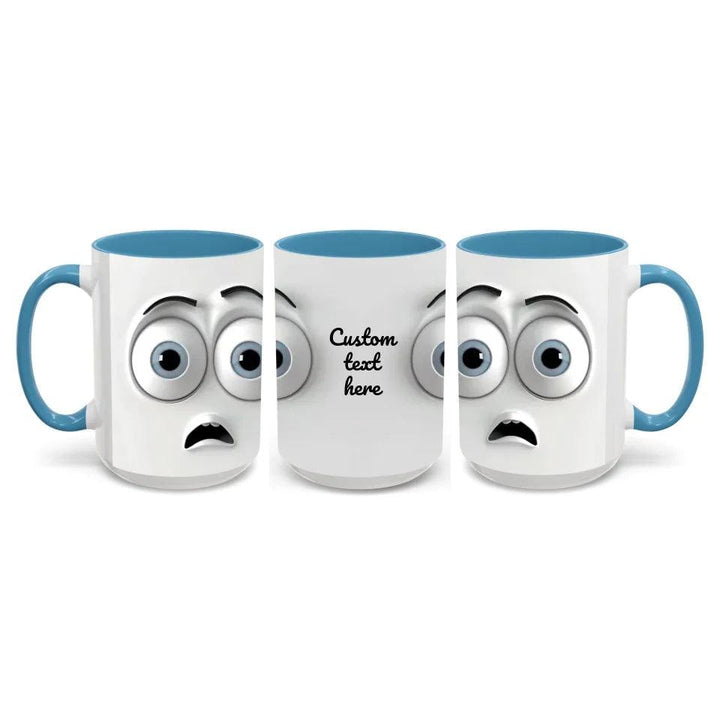 Custom 3D Surprised Face Mug - ARTFULANE