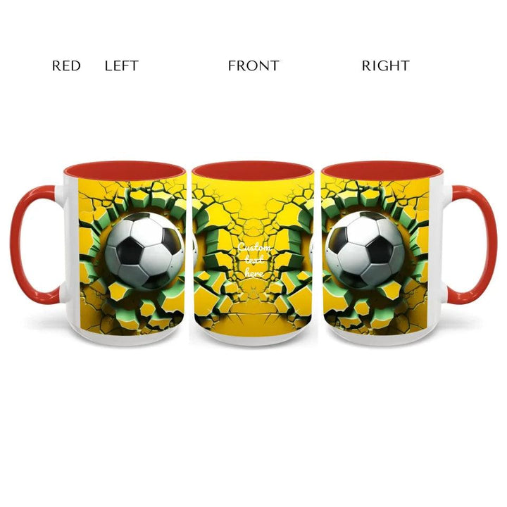 Custom 3D Soccer Ball Mug - ARTFULANE