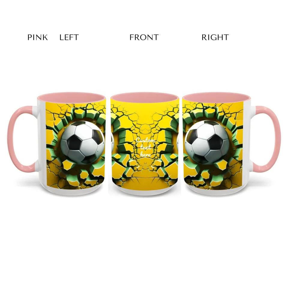 Custom 3D Soccer Ball Mug - ARTFULANE