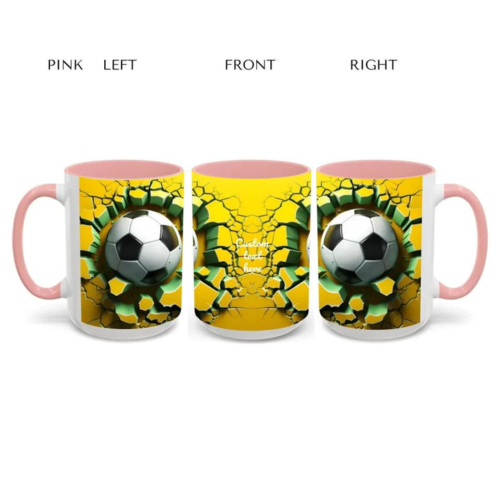 Custom 3D Soccer Ball Mug - ARTFULANE