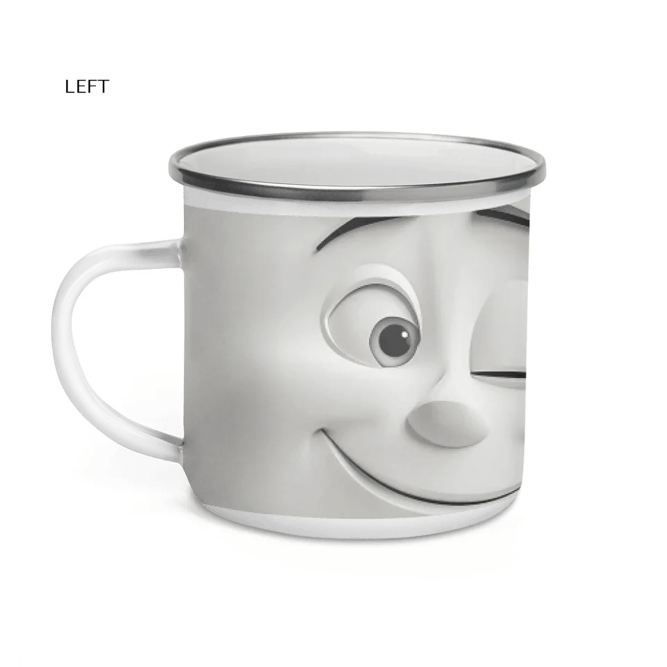 Custom 3D Winking Cartoon Face Mug - ARTFULANE