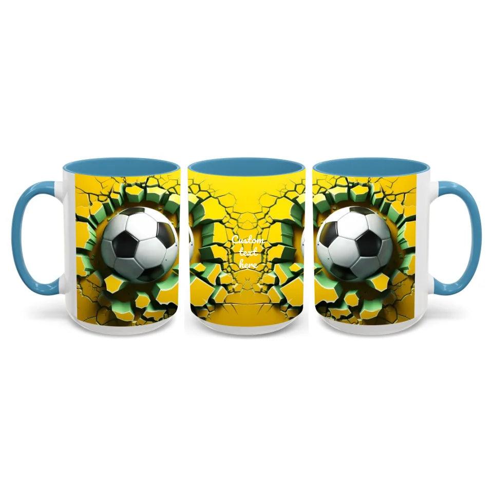 Custom 3D Soccer Ball Mug - ARTFULANE