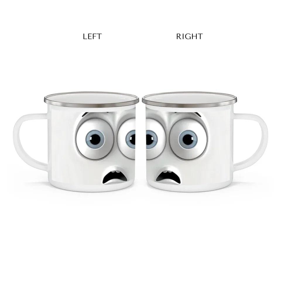 Custom 3D Surprised Face Mug - ARTFULANE