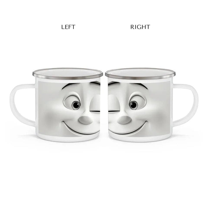 Custom 3D Winking Cartoon Face Mug - ARTFULANE