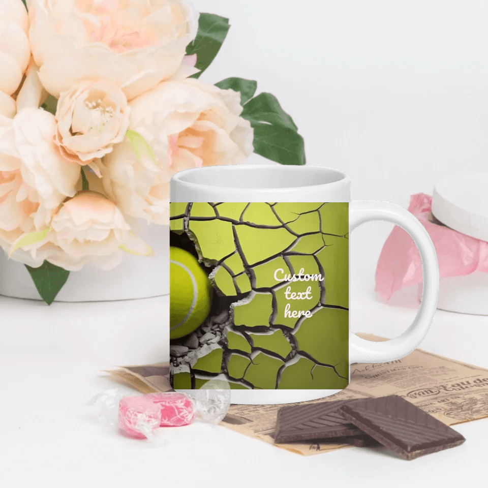 Custom 3D Tennis Ball Mug - ARTFULANE