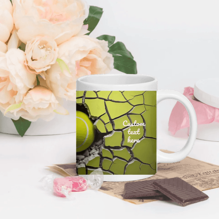 Custom 3D Tennis Ball Mug - ARTFULANE