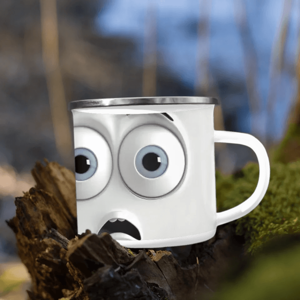 Custom 3D Surprised Face Mug - ARTFULANE