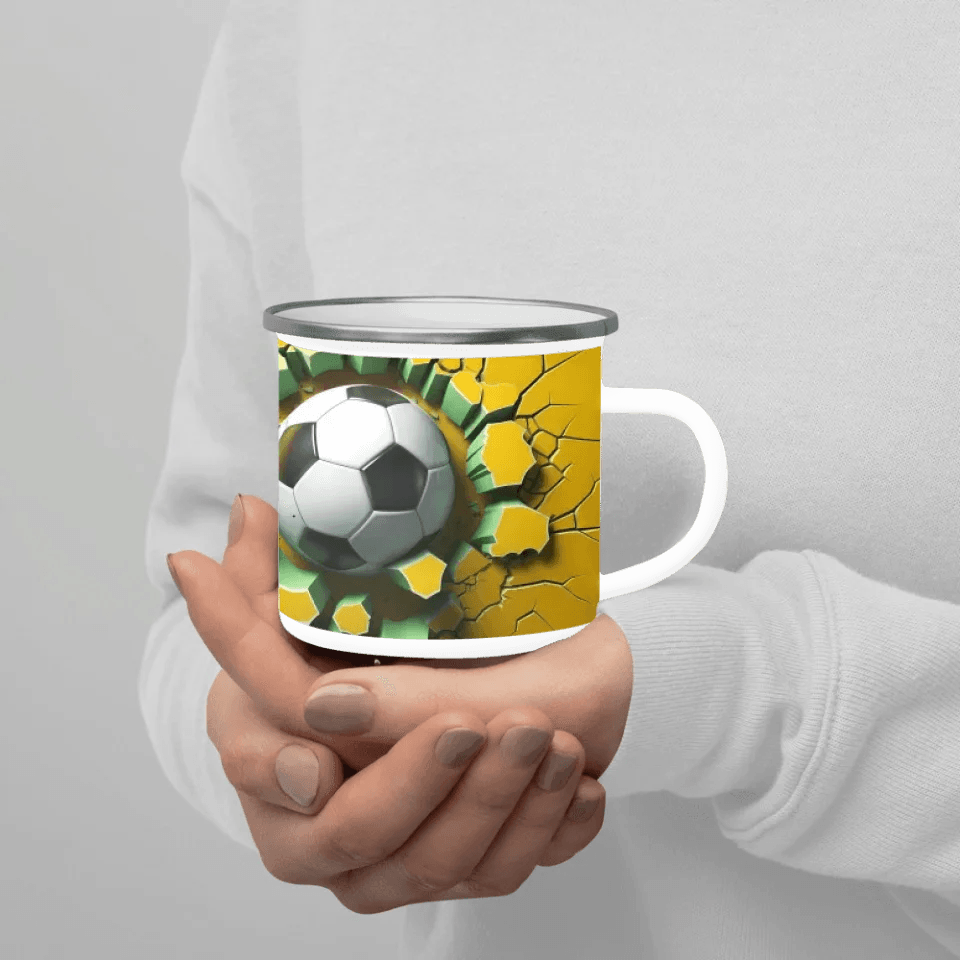 Custom 3D Soccer Ball Mug - ARTFULANE