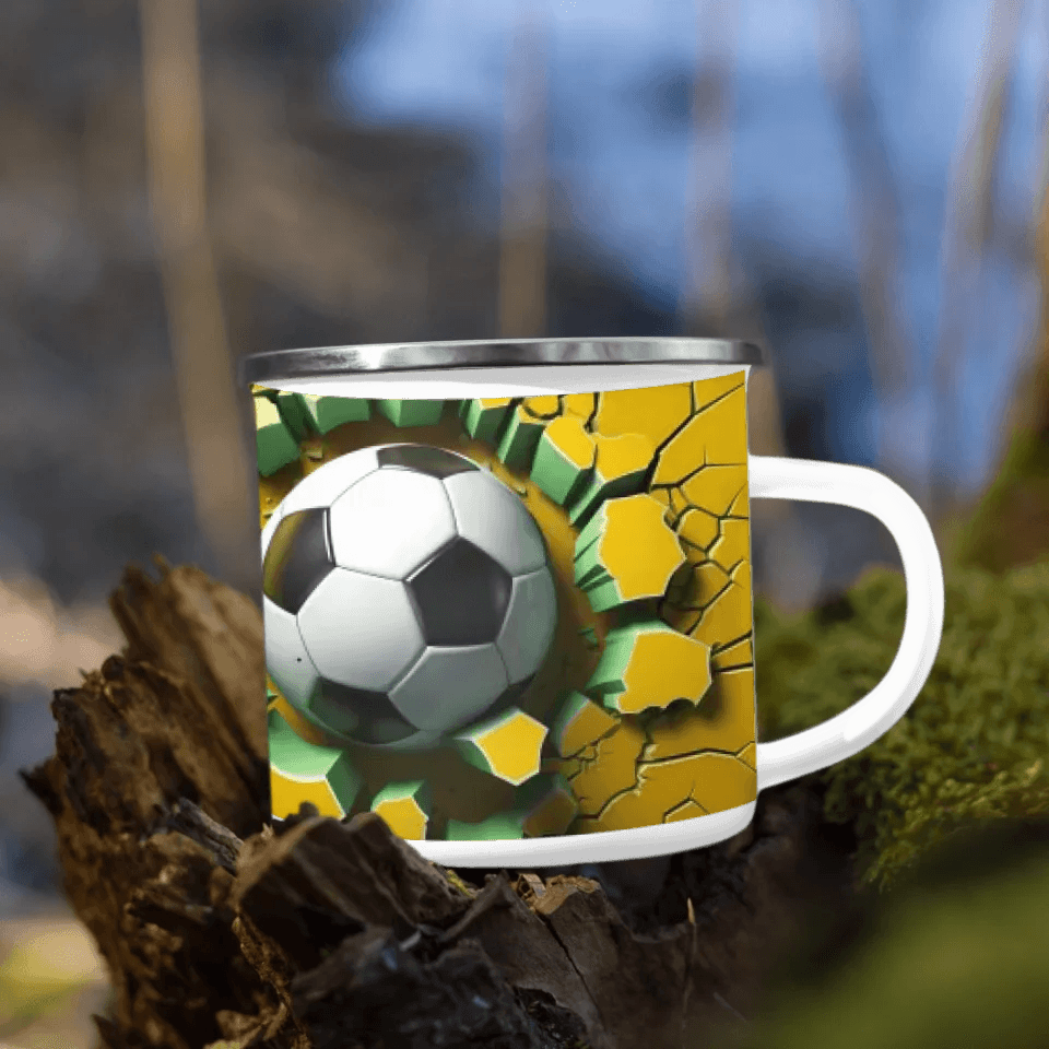 Custom 3D Soccer Ball Mug - ARTFULANE