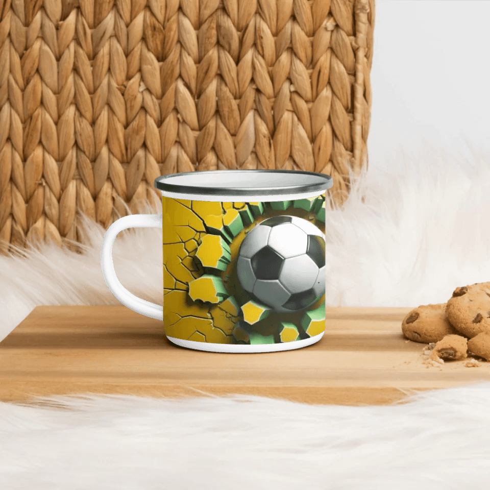 Custom 3D Soccer Ball Mug - ARTFULANE